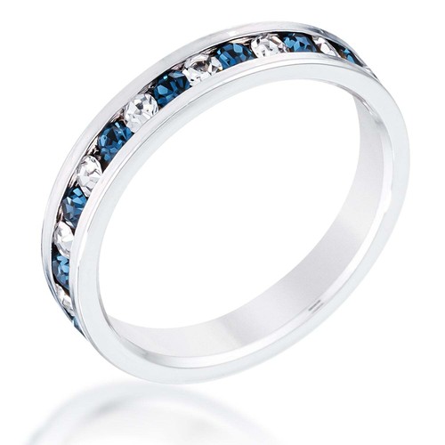 Clear and blue alternating - and,